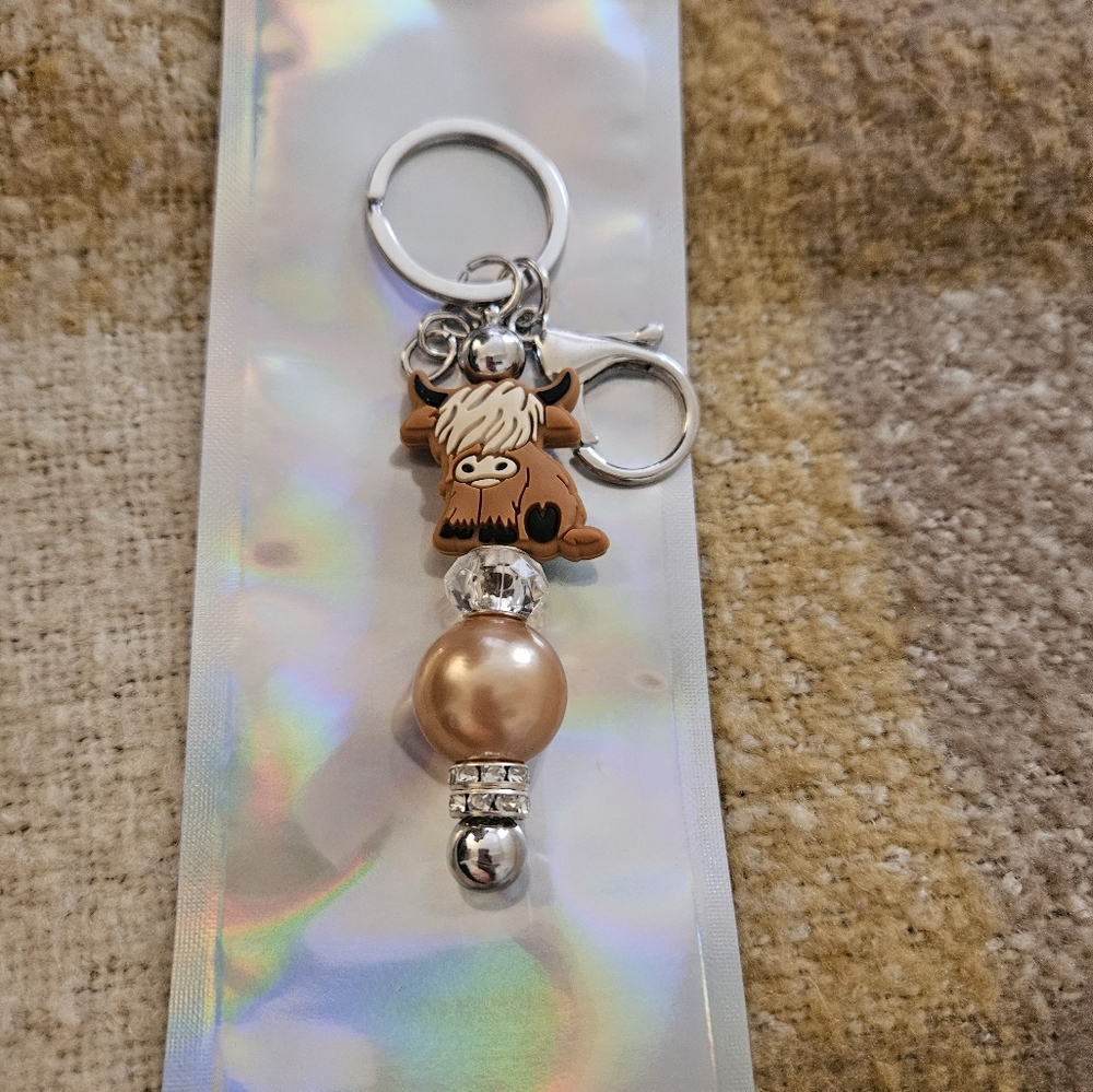 Cow key chain